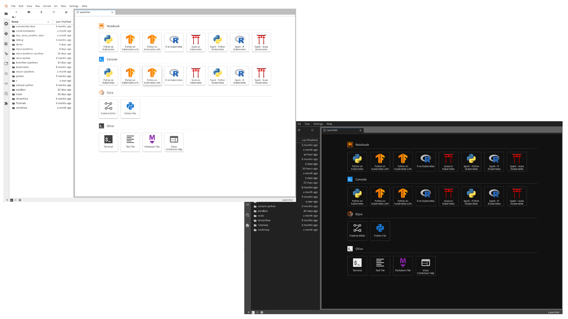 Elyra 1.0 extensions to JupyterLab