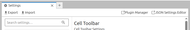 Import and export settings from the Settings Editor