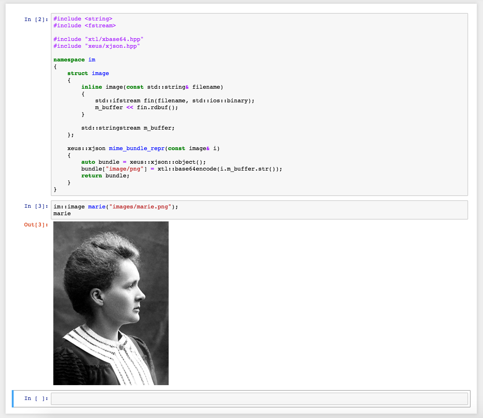 Using Jupyter’s rich display mechanism in C++