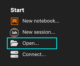 Open files or folders