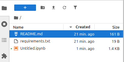 New date created column in file browser