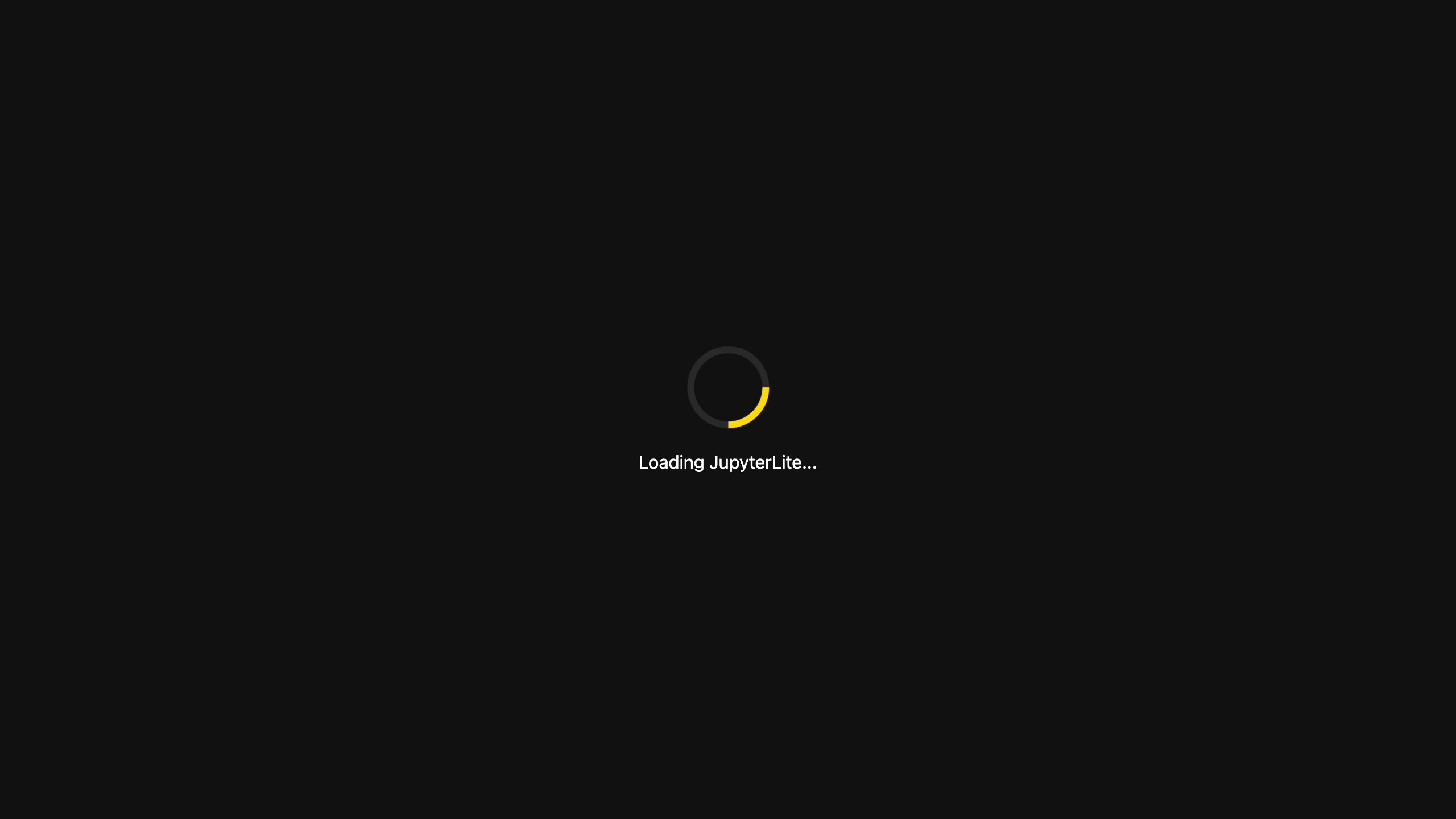 The loading indicator lets users know something is happening when the page is loaded