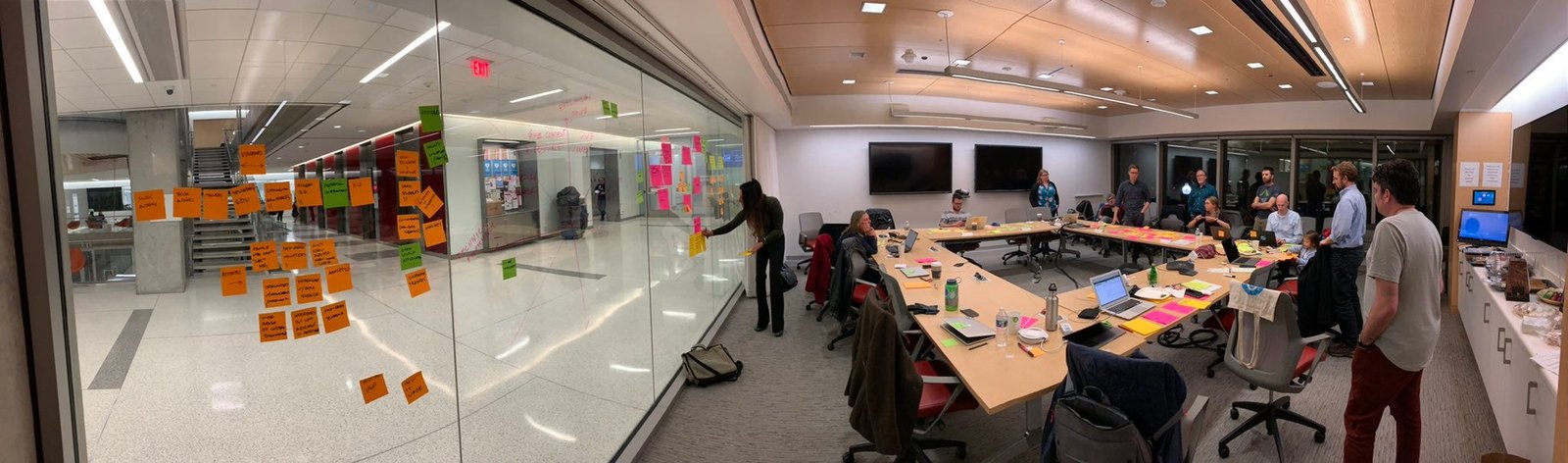 The book-sprint participants on day 1, developing the content ideas for our open book. Credit: Richard West.