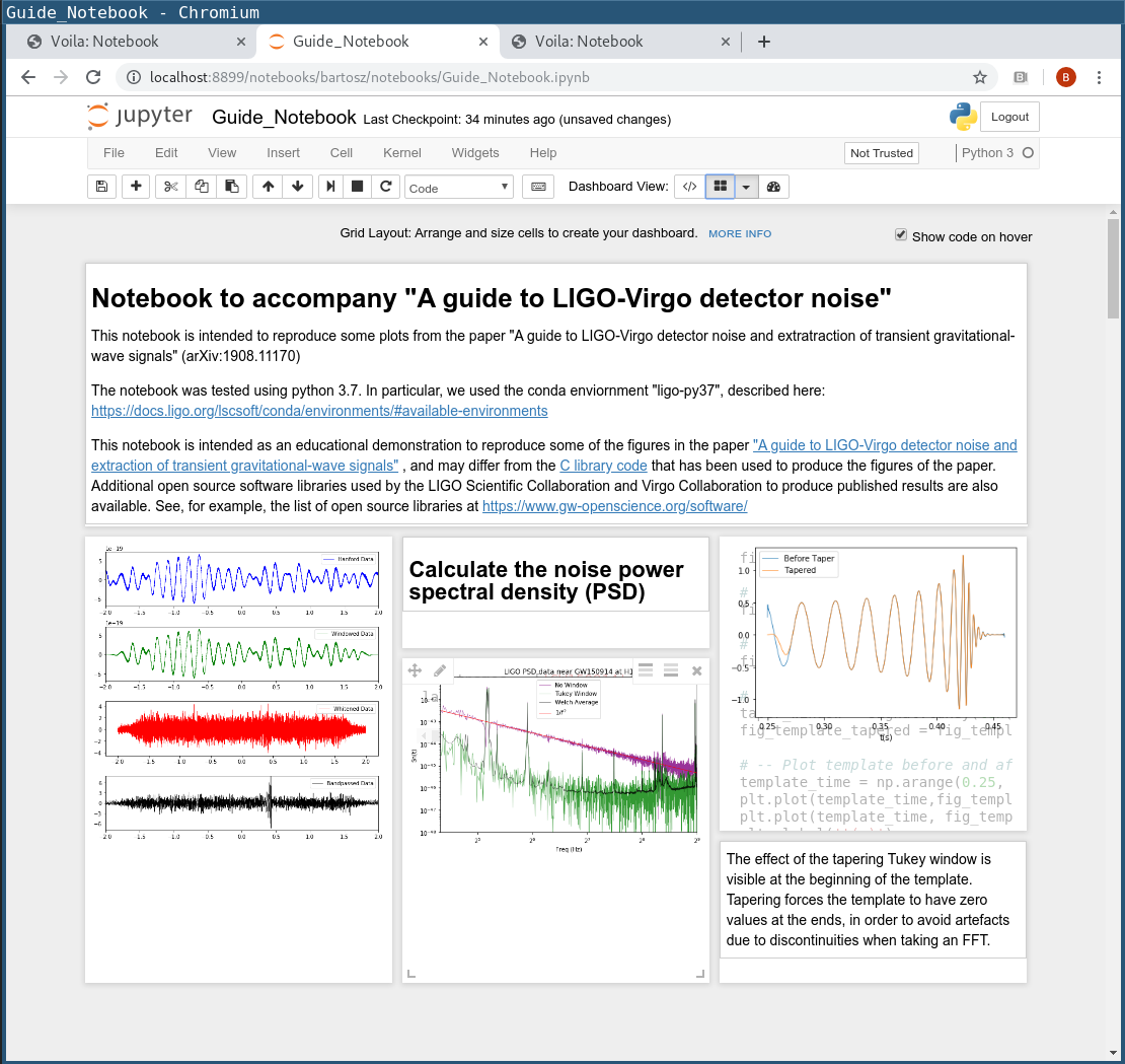 Design tool implemented in legacy jupyter-dashboards project.