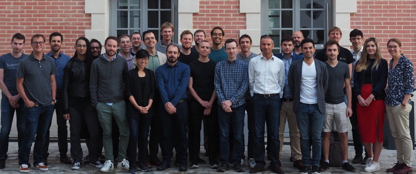 Attendees to the June 2019 Community Workshop on Dashboarding in Paris (Photo credit to Lindsey Heagy)