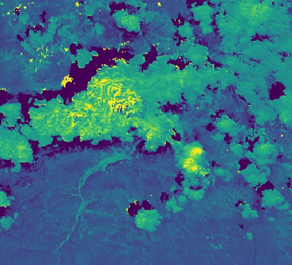 Visualizing an Xarray dataset in JupyterGIS.